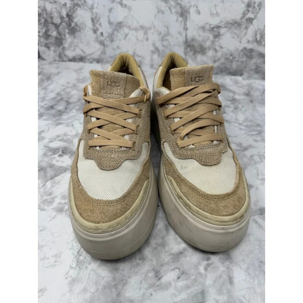 UGG Marin Lace Sand White Suede Platform chunky /Y2k /90's Sneakers 8.5